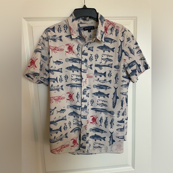 J. Crew Shirts J Crew Short Sleeve Buttonup Large Light Grey With